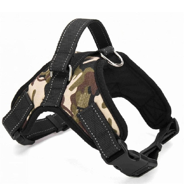 Dog Nylon Harness Padded Vest Collar