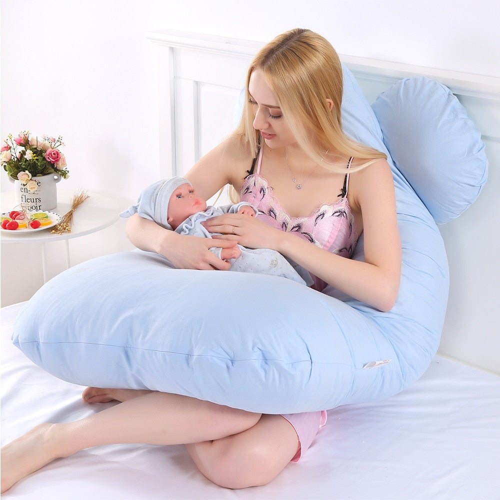 U Shape Cotton Sleeping Pillow For Pregnant Women