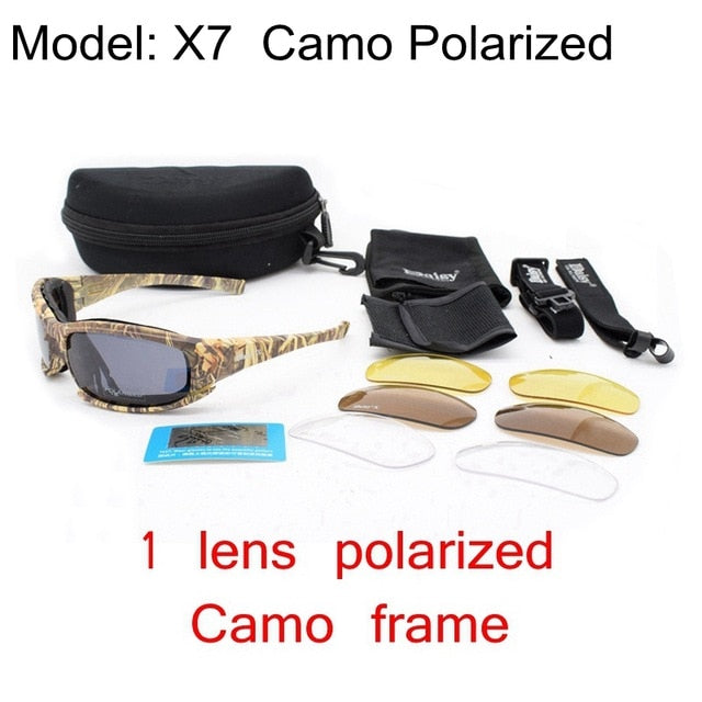 Tactical Army Sunglasses With 4 Lens