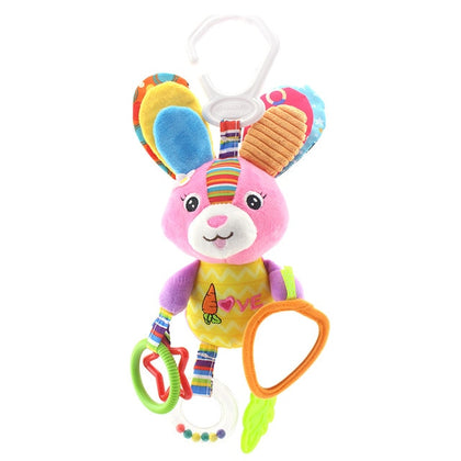 Baby Plush Rattle Toy Cute Animal Forms For Baby Crib - Cute Animal Doll Crib Bed Hanging Bells for Babies