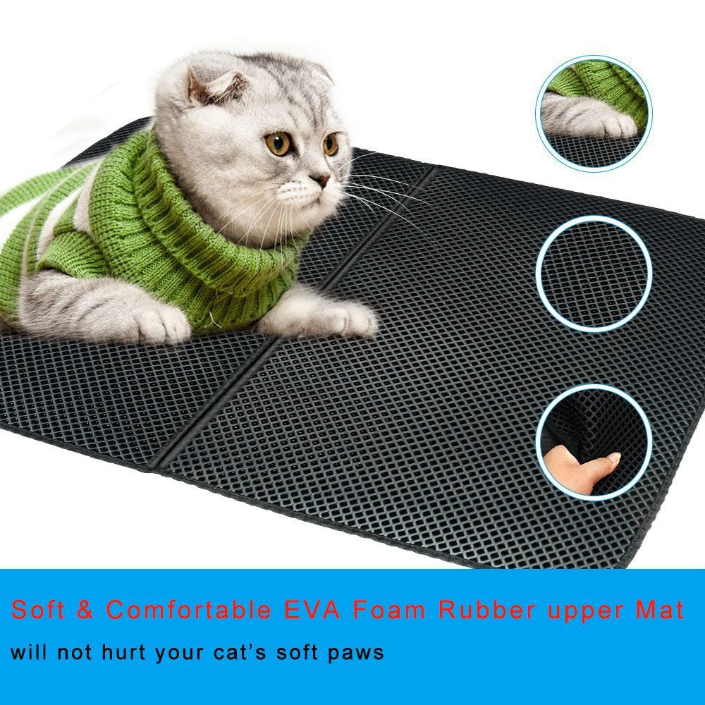 Easy Clean Double Layer Cat Litter Mat