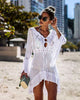 Flared Sleeves Crochet Swimwear Cover-ups 2019