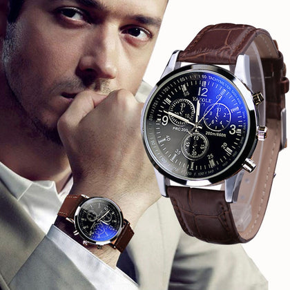 Quarts Blue Ray Men Wrist Watch 2019