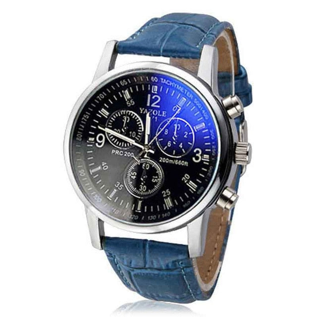 Quarts Blue Ray Men Wrist Watch 2019