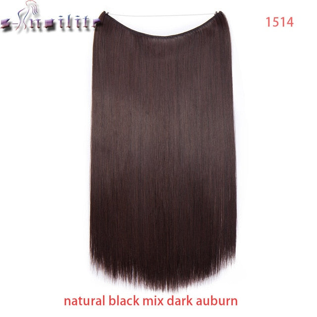 S-noilite 20 inch Invisible Wire Hair Extensions