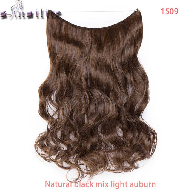 S-noilite 20 inch Invisible Wire Hair Extensions