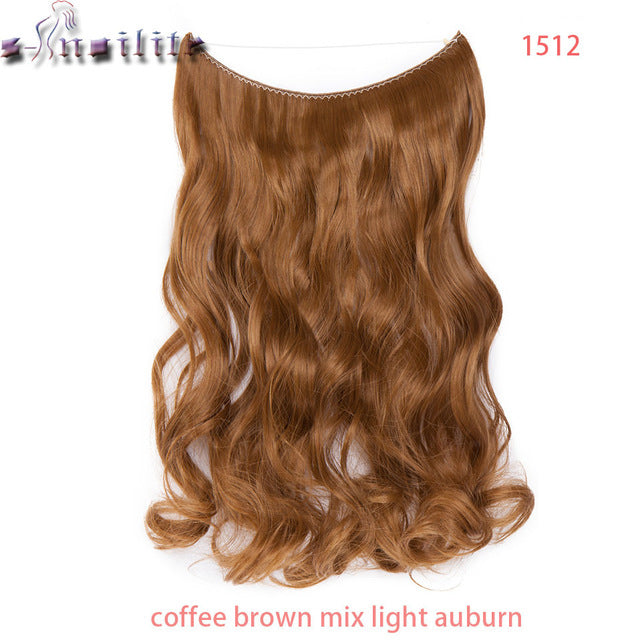 S-noilite 20 inch Invisible Wire Hair Extensions