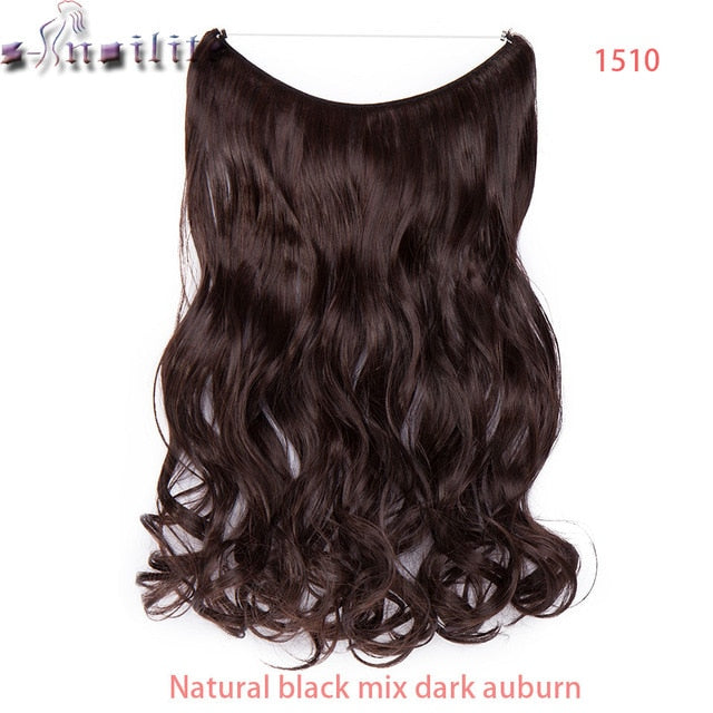 S-noilite 20 inch Invisible Wire Hair Extensions