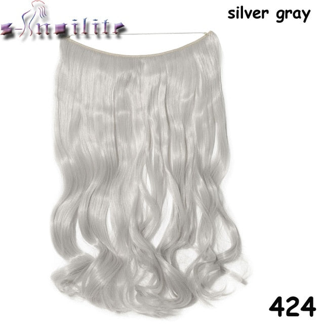 S-noilite 20 inch Invisible Wire Hair Extensions