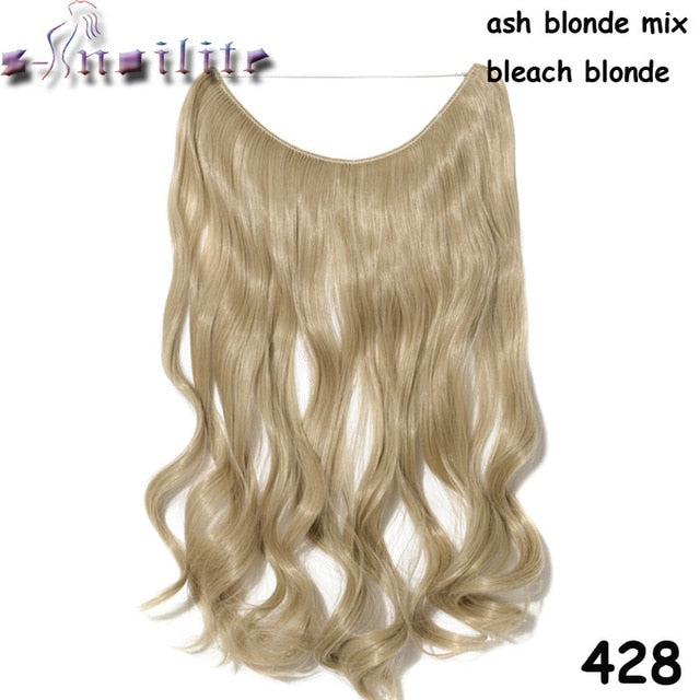 S-noilite 20 inch Invisible Wire Hair Extensions