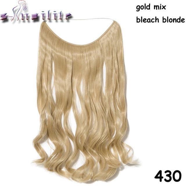 S-noilite 20 inch Invisible Wire Hair Extensions