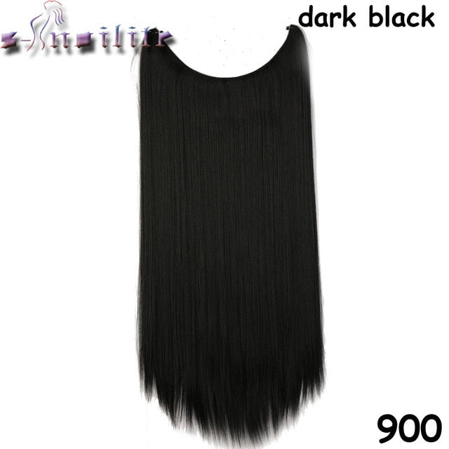 S-noilite 20 inch Invisible Wire Hair Extensions