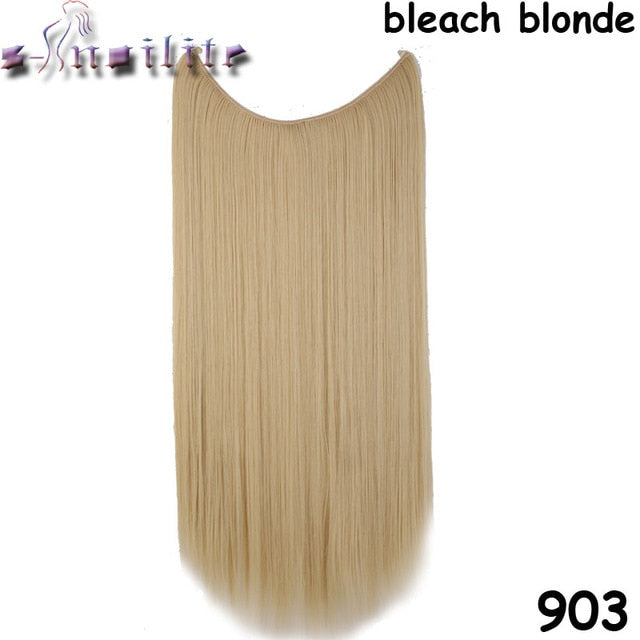 S-noilite 20 inch Invisible Wire Hair Extensions