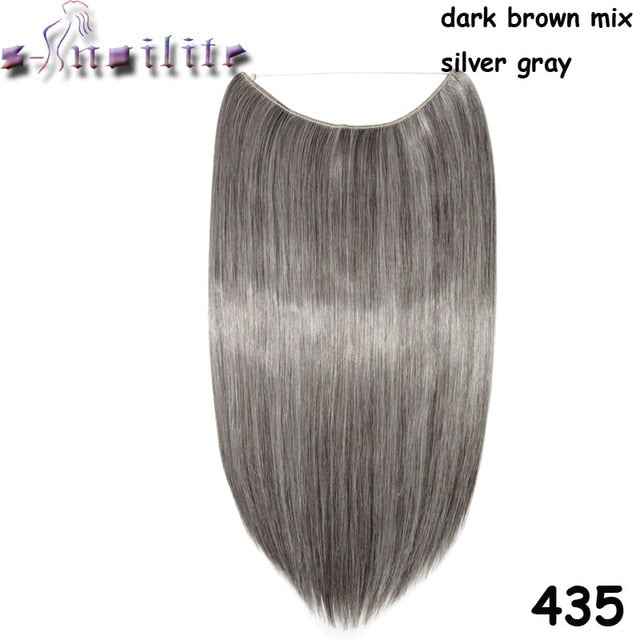 S-noilite 20 inch Invisible Wire Hair Extensions