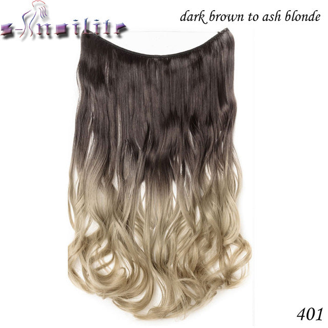 S-noilite 20 inch Invisible Wire Hair Extensions